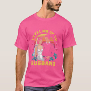 Stufe bis Eheschließung für Gamer-Ehemann-Spaß T-Shirt