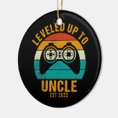 Stufe bis Onkel 2023 Funny bald Onkel Keramik Ornament (Links)