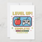 Stufe bis zum 8. Grad entsperrt | Funny Gamer Einladung (Rückseite)