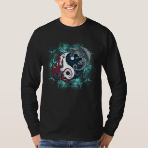 Stufe deinen Drachen, um den Teufel in Yin Yan zu  T-Shirt