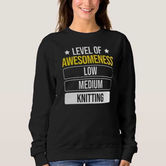 Stufe der Wahnsinn-Knitterung Sweatshirt (Vorderseite)