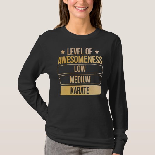 Stufe des Wahnsinn-Karates T-Shirt (Vorderseite)