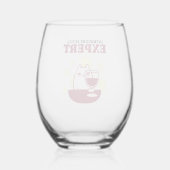 Stufe "Einführung": Sachverständiger Weinglas Ohne Stiel (Rückseite)