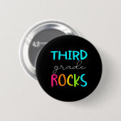 Stufe Rocks Team 3. Klasse Lehrer Button (Vorne & Hinten)