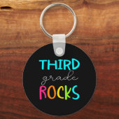 Stufe Rocks Team 3. Klasse Lehrer Schlüsselanhänger (Vorderseite)