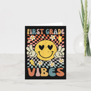 Stufe Vibes 1 Retro-Lehrer 1. Tag Karte