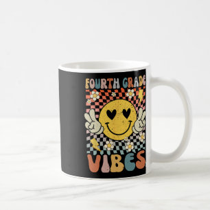 Stufe Vibes 4. Klasse Retro Lehrer 1. Tag Kaffeetasse