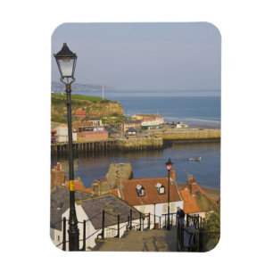Stufen hinunter zum Hafen, Whitby, Nord Magnet