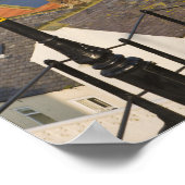 Stufen hinunter zum Hafen Whitby, Norden Poster (Ecke)