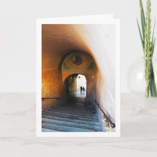 Stufen von Salita Dei Borgia, Rom, Italien Karte (Vorderseite)