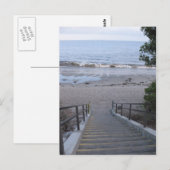 Stufen zum Strand Postkarte (Vorne/Hinten)