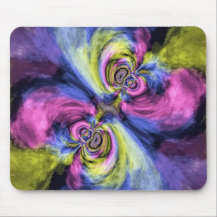 Stufenfarben mit Kurven Mousepad