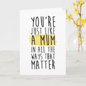 Stufenmütterkarte Karte (Gelbe Blume)