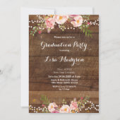 Stufenreihenkarte für Blumenspitzen Einladung (Vorderseite)