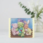 Stuff Animal Circle Time Art Print Postkarte (Stehend Vorderseite)