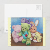 Stuff Animal Circle Time Art Print Postkarte (Vorne/Hinten)