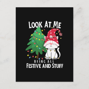 Stuff Funny Christmas Cat Begleitkarte