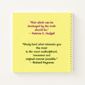 Stuff I Like Notebook von RoseWrites Notizblock (Rückseite)