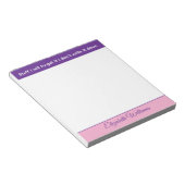Stuff I will forget name pink purple Notizblock (angewinkelt)