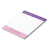 Stuff I will forget name pink purple Notizblock (Rotiert)