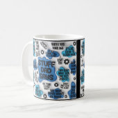 Stuff Vater sagt - Vatertag Geburtstagsgeschenk Kaffeetasse (Vorderseite Links)