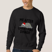 stuffed after christmas dinner   sweatshirt (Vorderseite)