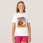 Stuffed and Happy Funny Thanksgiving T-Shirt (Vorne ganz)