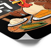 Stuffed By 67 Funny Teacher 67 Thanksgiving Turkey Poster (Ecke)