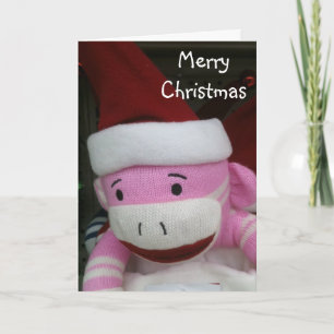 STUFFED MONKEY CHRISTMAS WISH FEIERTAGSKARTE