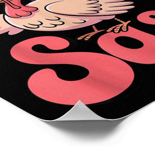 Stuffed With S Turkey Cute Nk Coquette Thanksgivin Poster (Ecke)