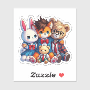 Stuffies Best Friends Aufkleber