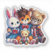 Stuffies Best Friends Aufkleber (Vorderseite)
