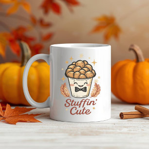 Stuffin’ Niedlich - Funny Erntedank Stuffin Pun Kaffeetasse