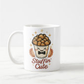 Stuffin’ Niedlich - Funny Erntedank Stuffin Pun Kaffeetasse (Links)