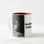 Stuffin Puffin-Tasse Zweifarbige Tasse (Vorderseite Links)