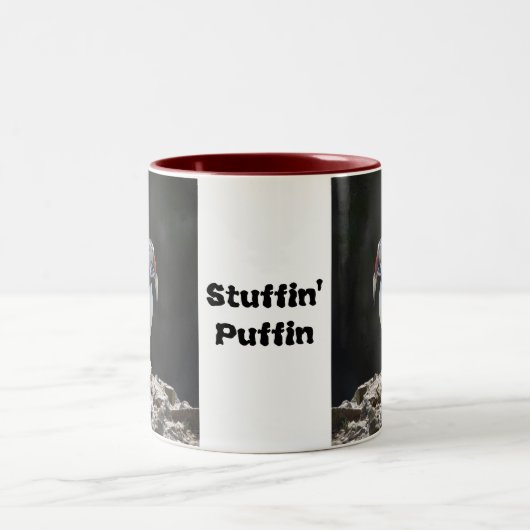 Stuffin Puffin-Tasse Zweifarbige Tasse (Mittel)