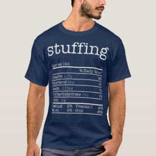 Stuffing Nutrition Facts Funny Erntedank Christ T-Shirt
