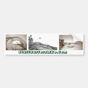 StuffSurfersLike.Com Epos bewegt Tribut Autoaufkleber