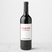 Stugotz feines italienisches Weinlabel Weinetikett (Vorderseite)