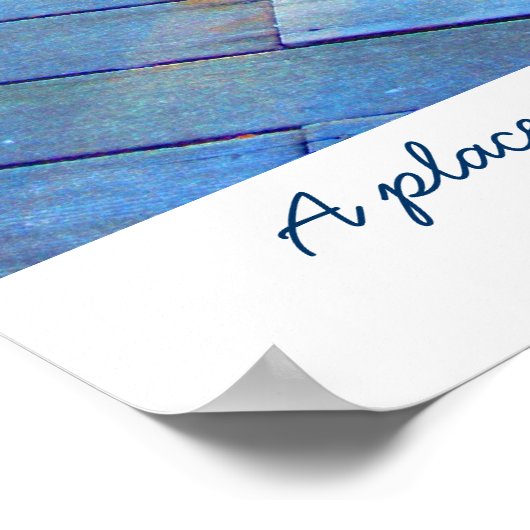 Stuhl auf einer Veranda Poster (Ecke)