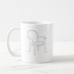 Stuhl der Unterstützung - Bedeutungsvolles Geschen Kaffeetasse