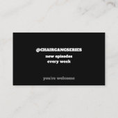 STUHL-GRUPPE scissor Visitenkarten Visitenkarte (Rückseite)