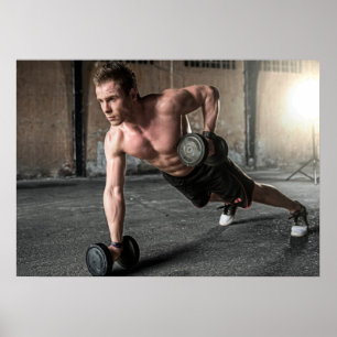 Stuhl hochdrücken poster