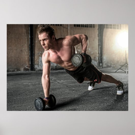 Stuhl hochdrücken poster (Vorne)