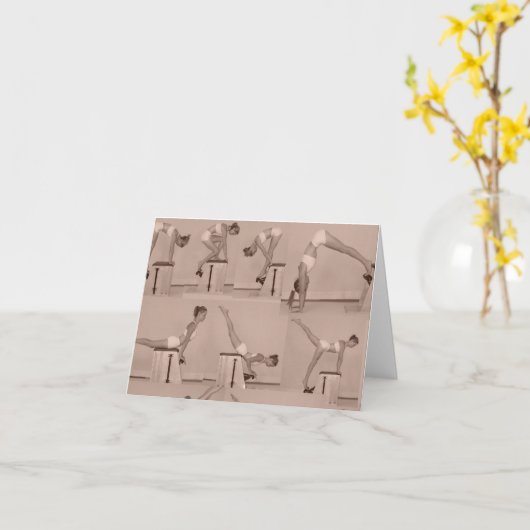 Stuhl-Kunst Karte (Gelbe Blume)