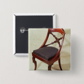 Stuhl, Louis-Philippe Zeitraum Button (Vorne & Hinten)