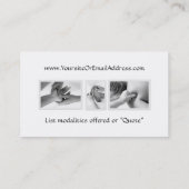 Stuhl-Massage-Therapeut Visitenkarte (Rückseite)