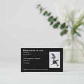 Stuhl-Massage-Therapeut Visitenkarte (Stehend Vorderseite)