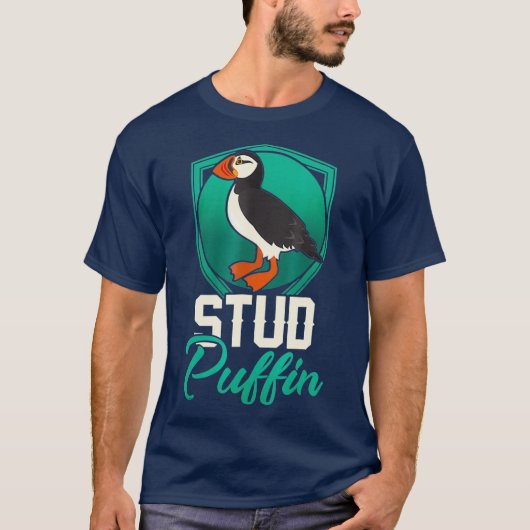 Stuhl Puffin Seabird Animal Lover Geschenk T-Shirt (Vorderseite)