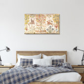 Stuhldecke, Damast, Ende des 16. Jahrhunderts Leinwanddruck (Insitu (Schlafzimmer))